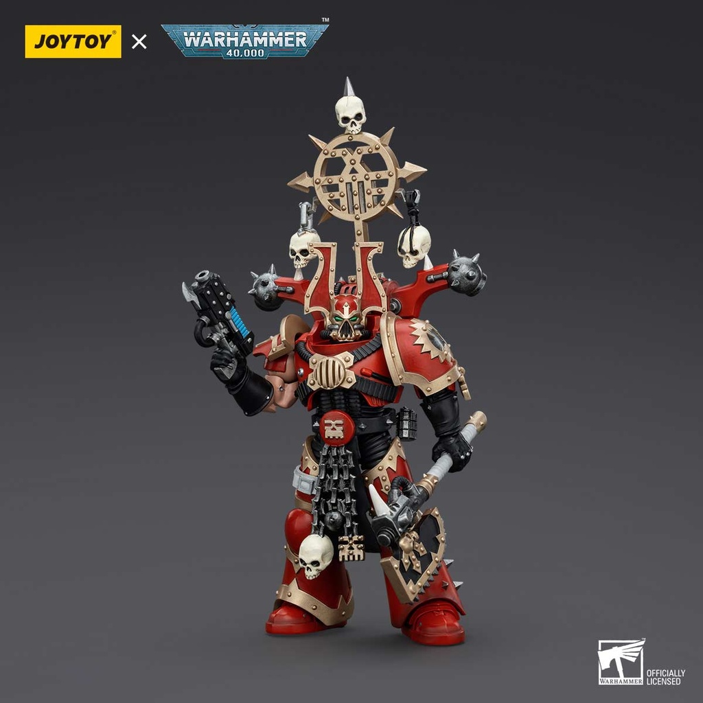 (PO) Joytoy Warhammer 40k - World Eaters Khorne Berzerker with Berzerker lcon Image_7