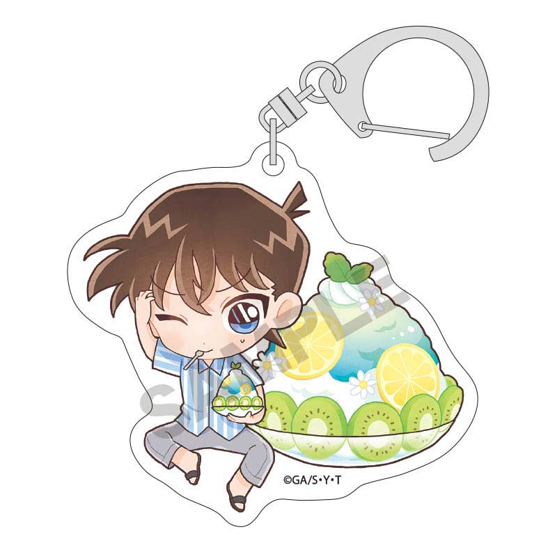 (PO) Detective Conan Trading Acrylic Key Chain Chara Peko Summer Food [BOX] Image_3