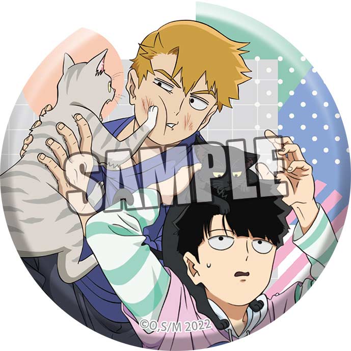 (PO) Mob Psycho 100 III Trading Can Badge Friendly with Cat Ver. [BOX] Image_6