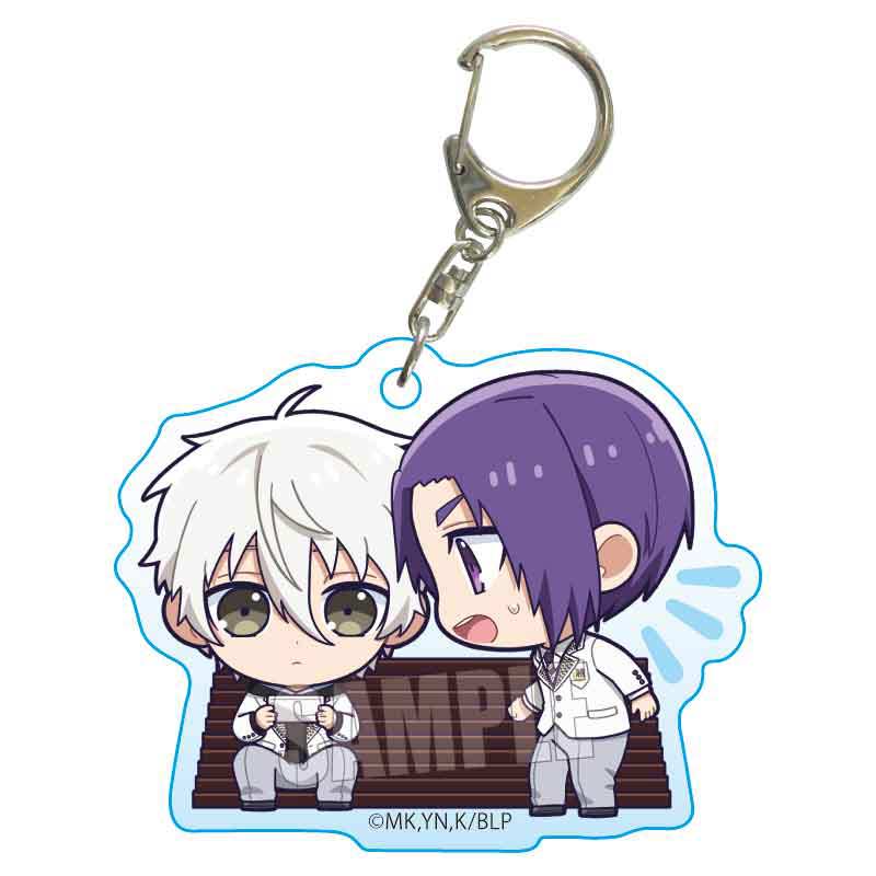 (PO) Petit Memo! Acrylic Key Chain Blue Lock - Nagi & Reo Image_1