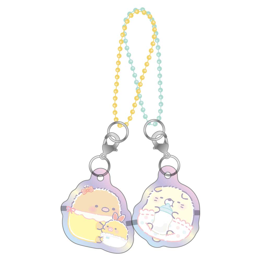 (PO) Sumikkogurashi Aurora Pair Acrylic Key Chain Sumikko Baby / Tonkatsu & Neko Image_1