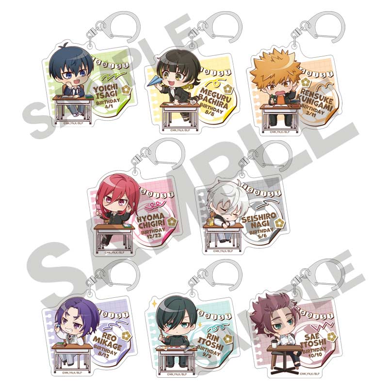 (PO) Blue Lock Trading Acrylic Key Chain PetitCru [BOX] Image_1