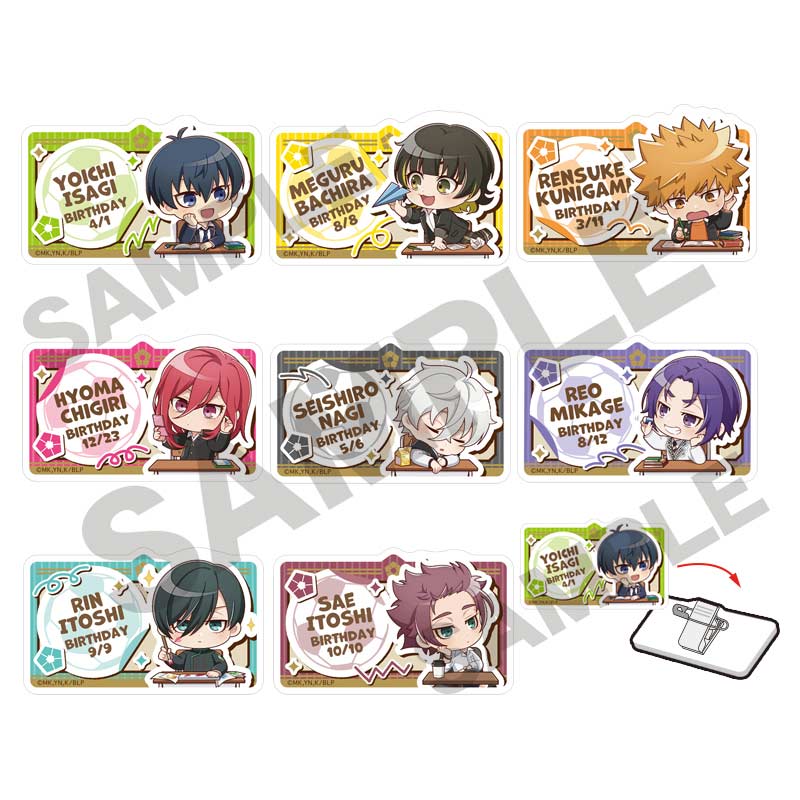 (PO) Blue Lock Trading Name Badge Style Acrylic Clip PetitCru [BOX] Image_1