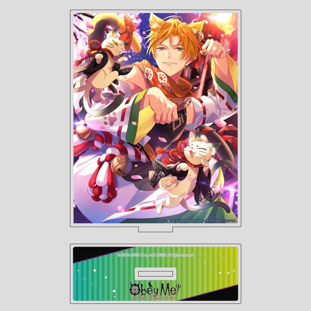 (PO) Obey Me! Acrylic Panel Stand Satan A Cafe, Books, and You Image_1