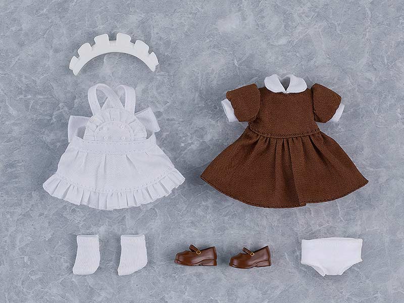 (PO) Nendoroid Doll Work Outfit Set Maid Outfit Mini (Brown) Image_3