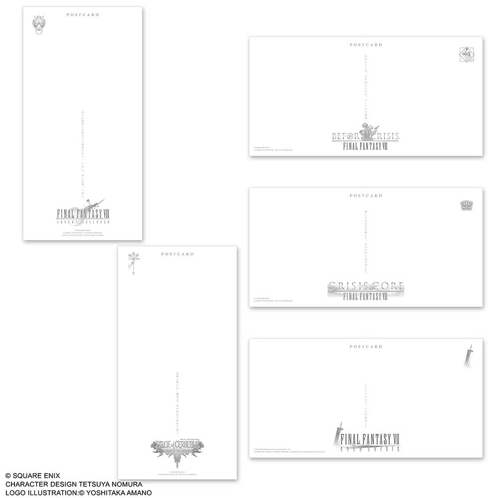 (PO) Final Fantasy VII Series Metallic Large Postcard Set Image_2