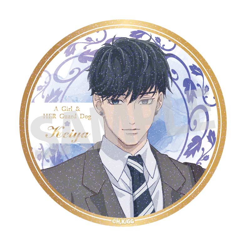 (PO) A Girl & Her Guard Dog Hologram Can Badge Set Image_3