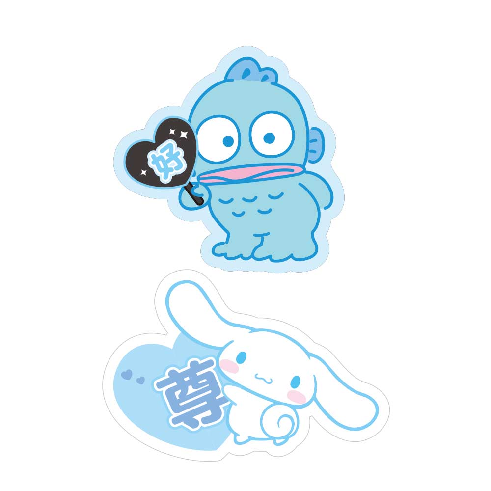 (PO) Sanrio Characters Sukipi ni Todoke Sticker Blue & White Image_2