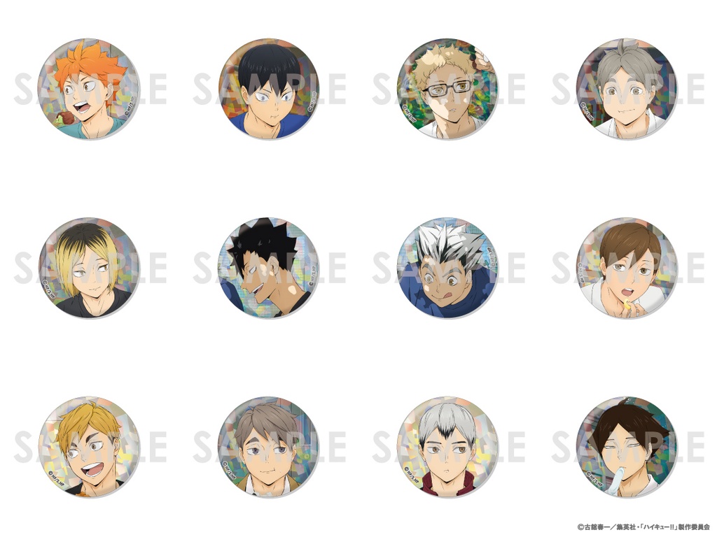 (PO) Haikyu!! Trading Hologram Can Badge -Let's Eat!- [BOX] Image_2