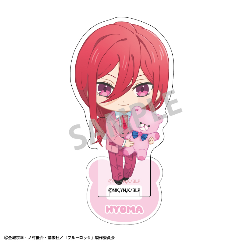 (PO) Blue Lock Mini Acrylic Stand Chigiri Hyoma Teddy Bear Original Illustration Image_1