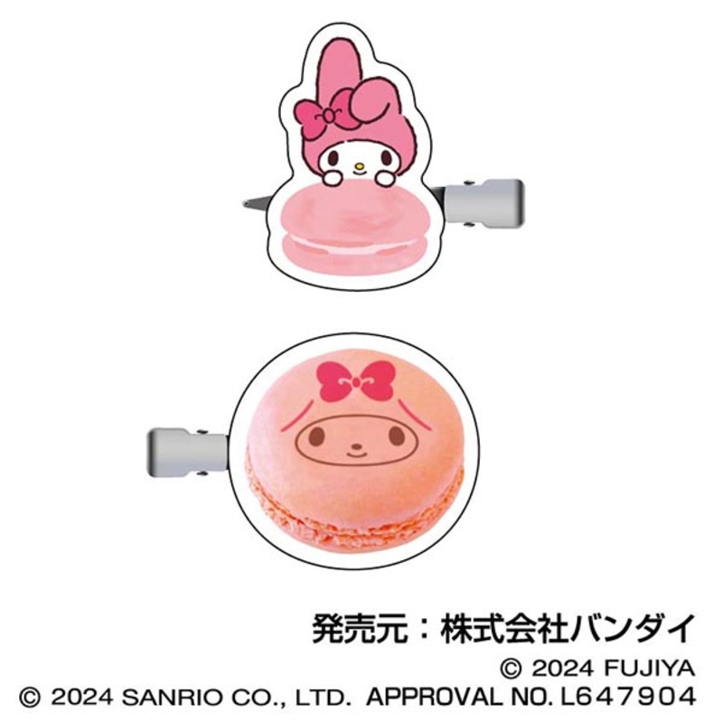 (PO) Sanrio Characters Macaron Hair Clip 02 My Melody Image_1
