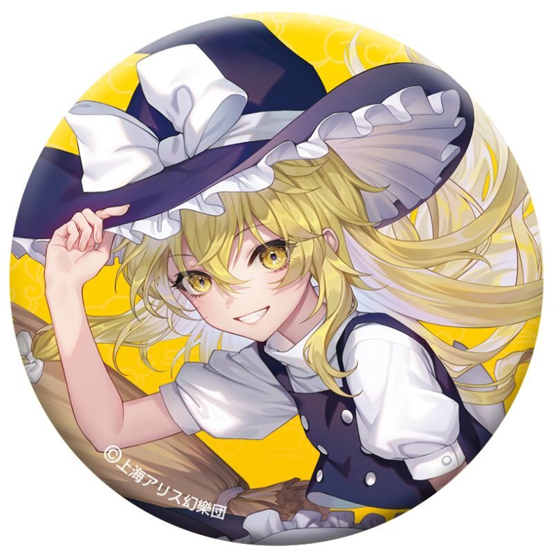 (PO) Touhou Project Can Badge Kirisame Marisa Image_1