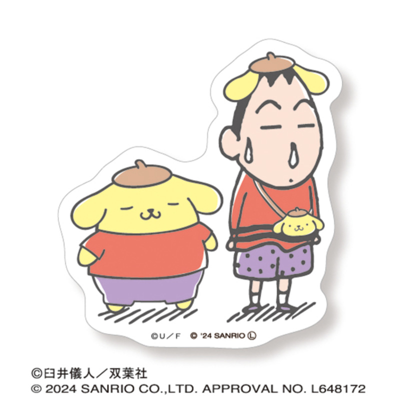 (PO) Crayon Shin-chan x Sanrio Characters Die-cut Sticker Mini 2 Image_1