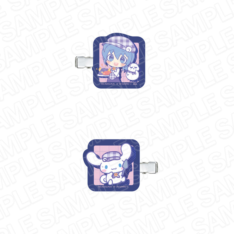 (PO) Welcome to Demon School! Iruma-kun x Sanrio Characters Hair Clip Suzuki Iruma x Cinnamoroll Sweets Ver. Image_1