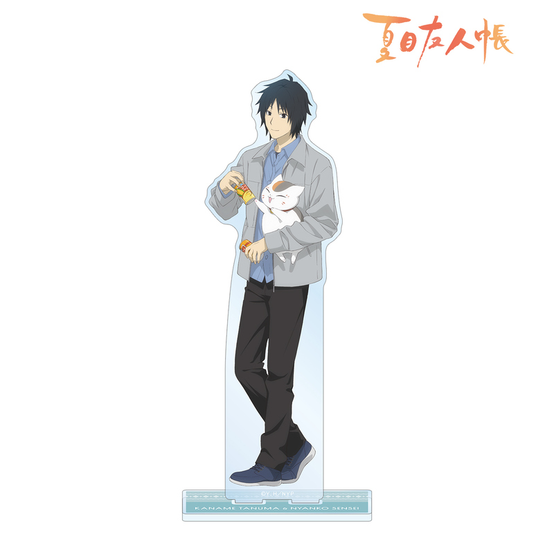 (PO) Natsume Yujincho Original Illustration Tanuma Kaname & Nyanko-sensei Winter Outfit Ver. Big Acrylic Stand Image_2