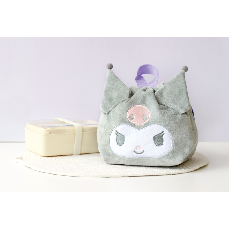(PO) Sanrio Characters Plush Multi Kinchaku Kuromi Image_4