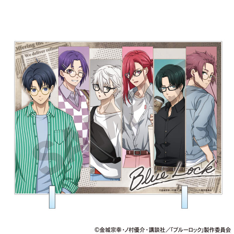 (PO) Blue Lock Acrylic Panel Holiday Glasses Image_1