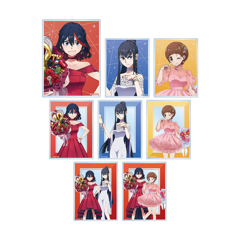 (PO) Kill la Kill Original Illustration 10th Anniversary Dress-up Ver. Trading Acrylic Card [BOX] Image_1