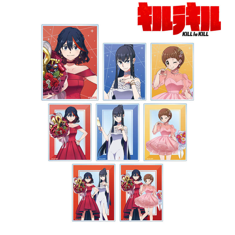 (PO) Kill la Kill Original Illustration 10th Anniversary Dress-up Ver. Trading Acrylic Card [BOX] Image_2