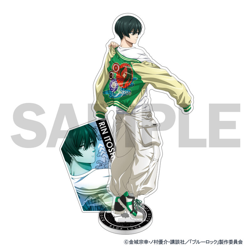(PO) Blue Lock Souvenir Jacket Wear Original Illustration Acrylic Stand Itoshi Rin Image_1
