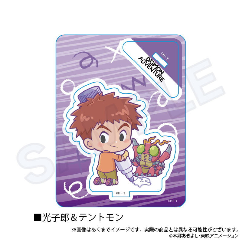 (PO) Digimon Series Mini Character Stand Oekakiccho Ver. Koshiro & Tentomon Image_1