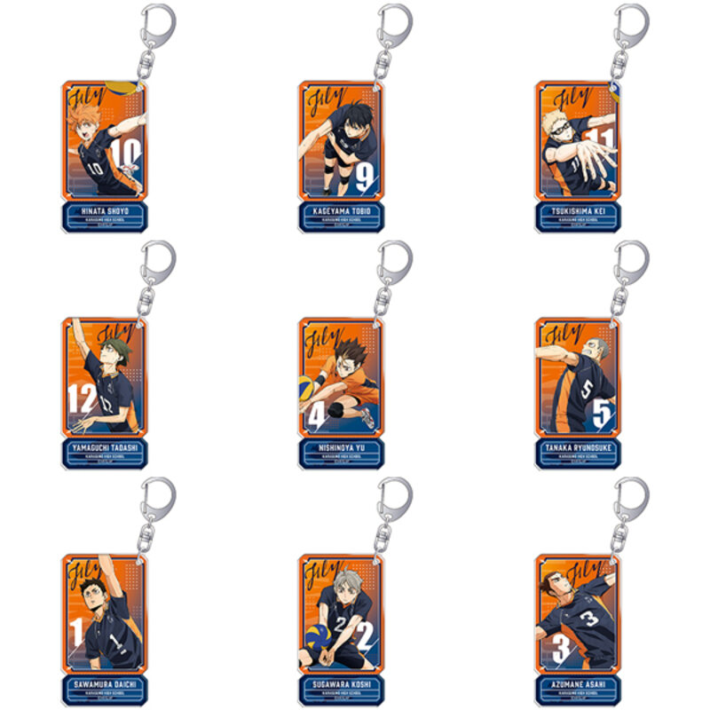 (PO) Haikyu!! Acrylic Key Chain Collection Karasuno High School [BOX] Image_1