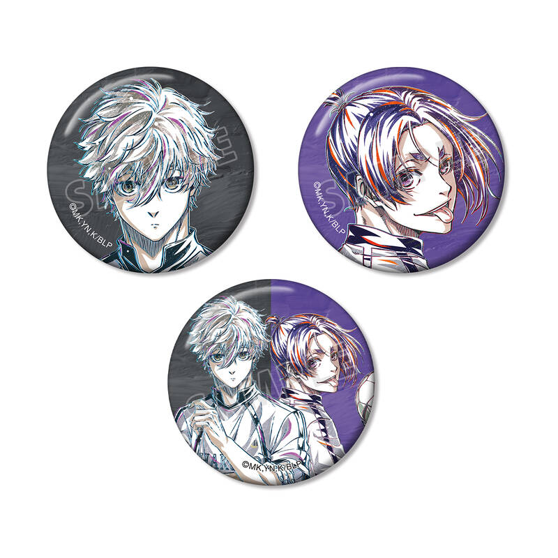 (PO) Blue Lock Nagi Seishiro & Mikage Reo Ani-Art Vol. 2 Can Badge 3 Set Image_1