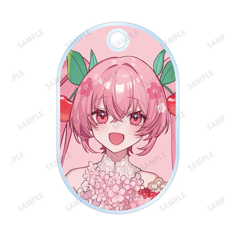 (PO) Sakura Miku Original Illustration Sakura Miku Cherry Blossom Party Ver. Art by Shugao Twin Wire Acrylic Key Chain Image_3