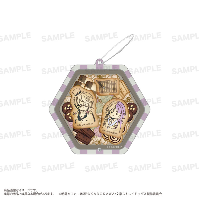 (PO) Bungo Stray Dogs Shakashaka Acrylic Key Chain whim-patisserie Nikolai G & Sigma Image_1
