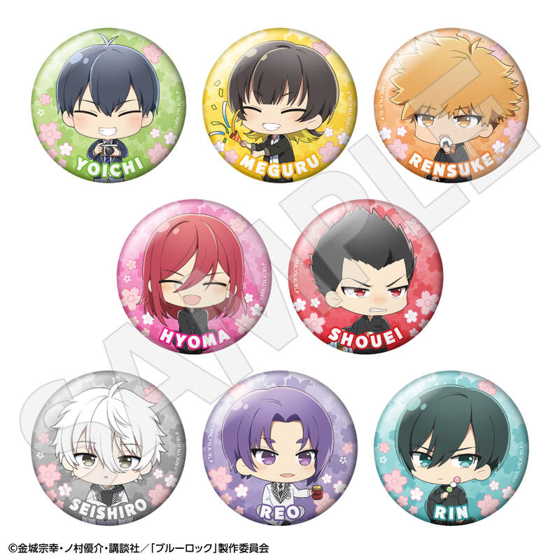 (PO) Blue Lock Trading Chibi Chara Kirakira Can Badge [BOX] Image_1