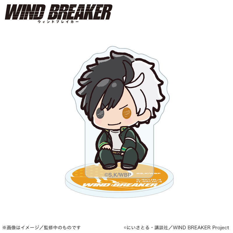 (PO) Wind Breaker Mini Acrylic Stand Sakura Haruka Petit Kyun Series Image_1