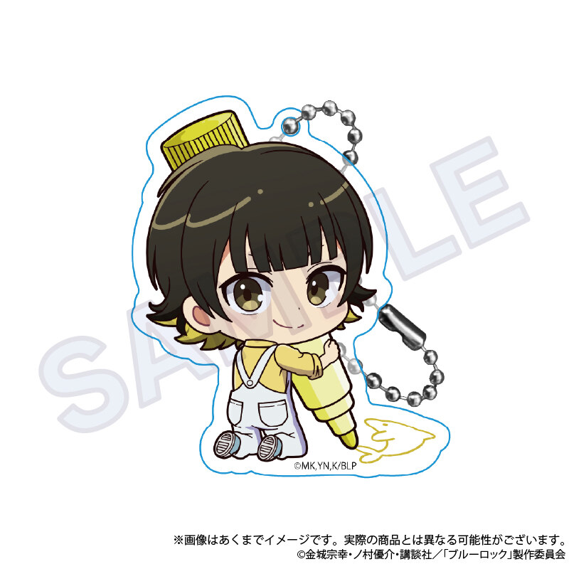 (PO) Blue Lock Trading Mini Character Acrylic Key Chain Oekakiccho Ver. [BOX] Image_3