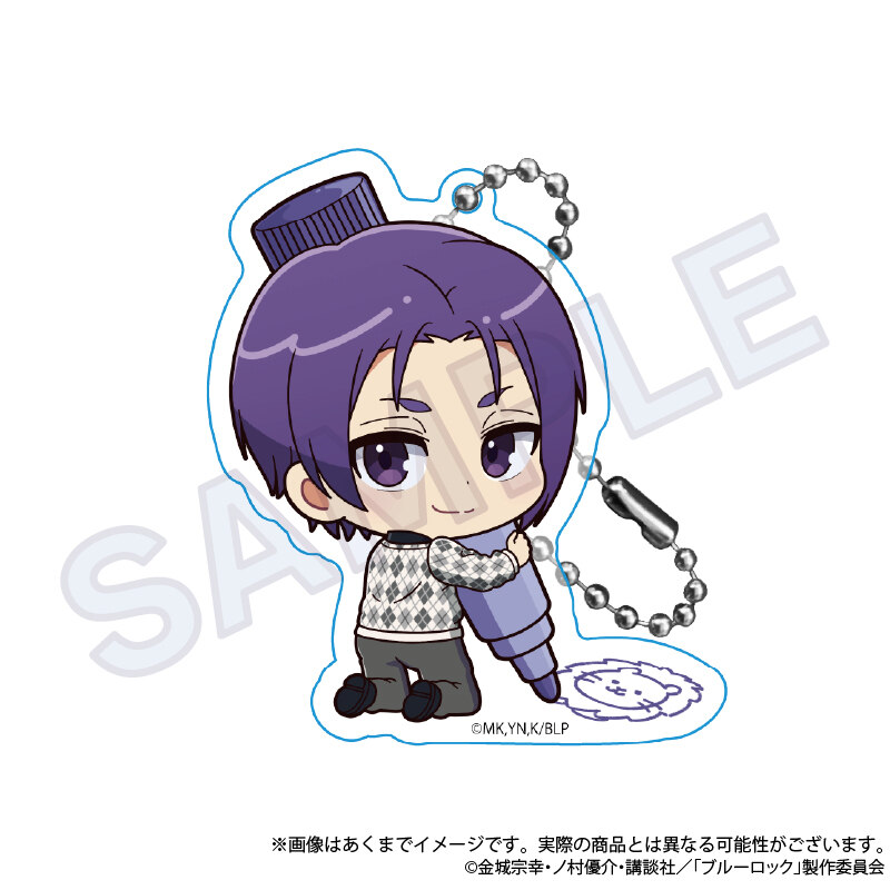 (PO) Blue Lock Trading Mini Character Acrylic Key Chain Oekakiccho Ver. [BOX] Image_7