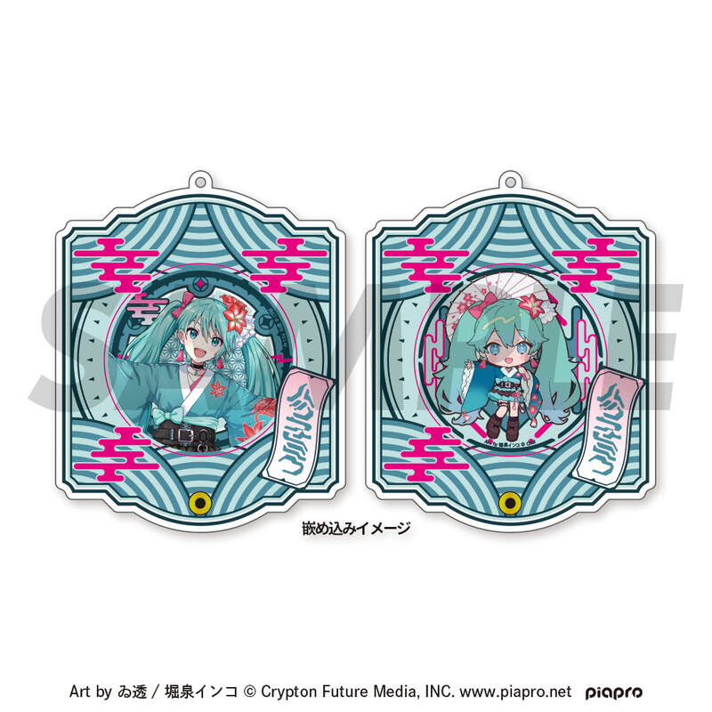 (PO) Piapro Characters -Japunk Style- Can Badge Acrylic Frame Hatsune Miku Image_2
