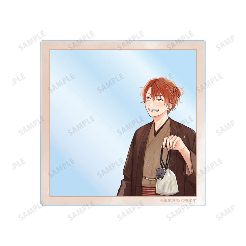 (PO) Minato's Laundromat Sawa Kanzume Original Illustration Kimono Ver. Acrylic Card 2 Set Image_3