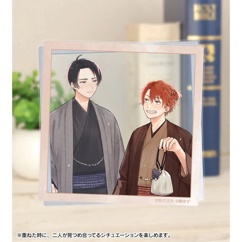 (PO) Minato's Laundromat Sawa Kanzume Original Illustration Kimono Ver. Acrylic Card 2 Set Image_5