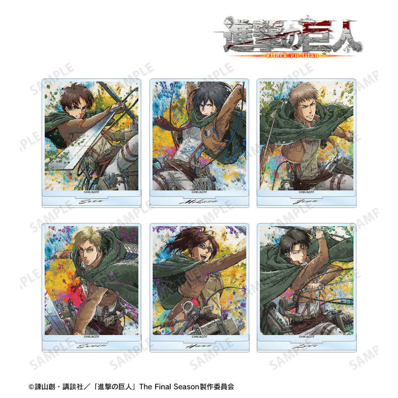 (PO) Attack on Titan Trading grunge CANVAS Acrylic Stand [BOX] Image_2