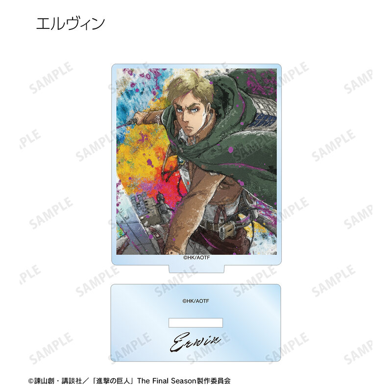 (PO) Attack on Titan Trading grunge CANVAS Acrylic Stand [BOX] Image_6