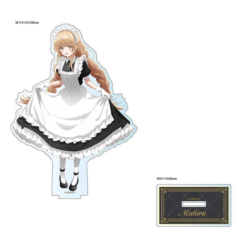 (PO) The Angel Next Door Spoils Me Rotten Original Illustration Big Acrylic Stand Shiina Mahiru (Classical Maid Short Sleeve) Image_1