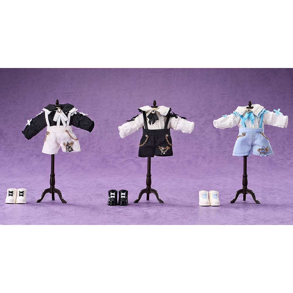 (PO) Nendoroid Doll Outfit Set Suspender Shorts Set (Black & White) Image_5