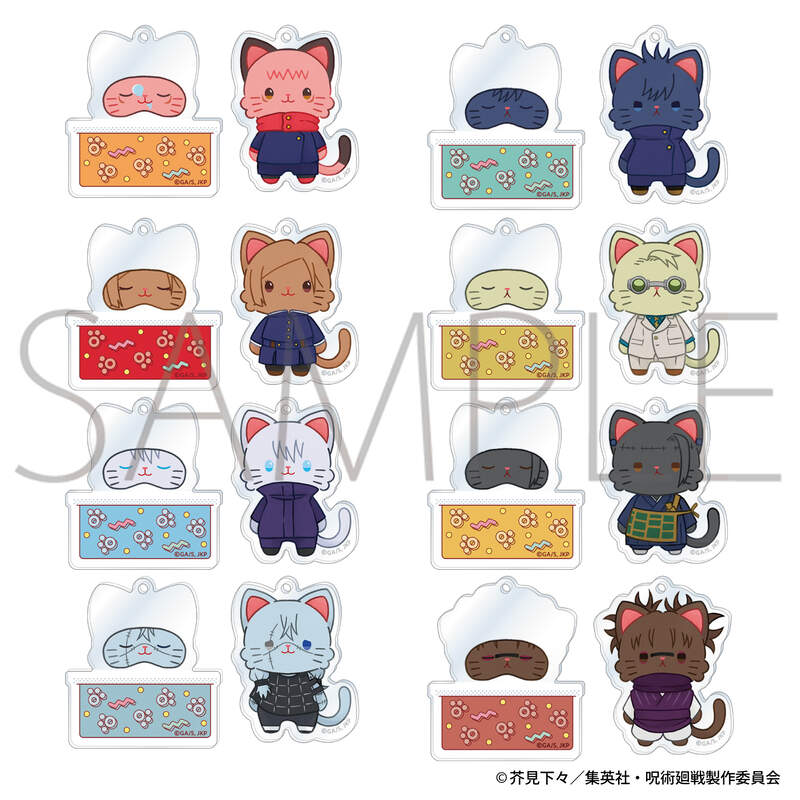(PO) Jujutsu Kaisen Season 2 withCAT Illustration Ver. Oyasumi Slide Acrylic Key Chain Collection [BOX] Image_1