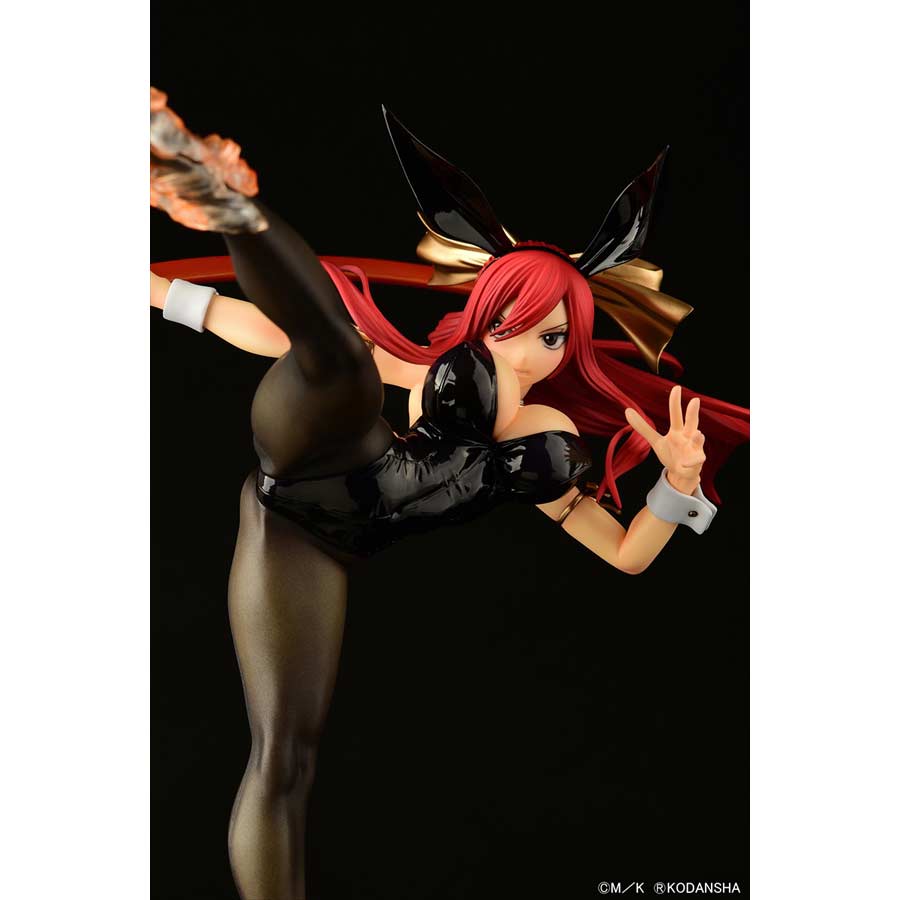 (PO) Fairy Tail Erza Scarlet High Kick Ver. Black Bunny Image_13