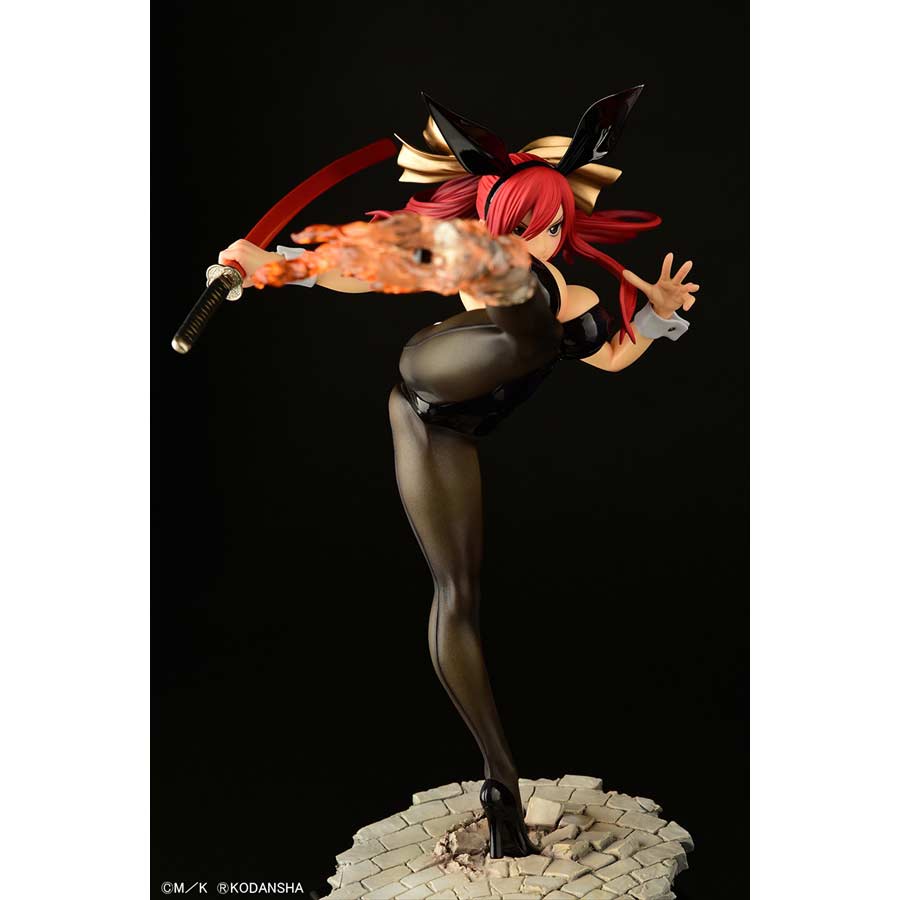 (PO) Fairy Tail Erza Scarlet High Kick Ver. Black Bunny Image_16
