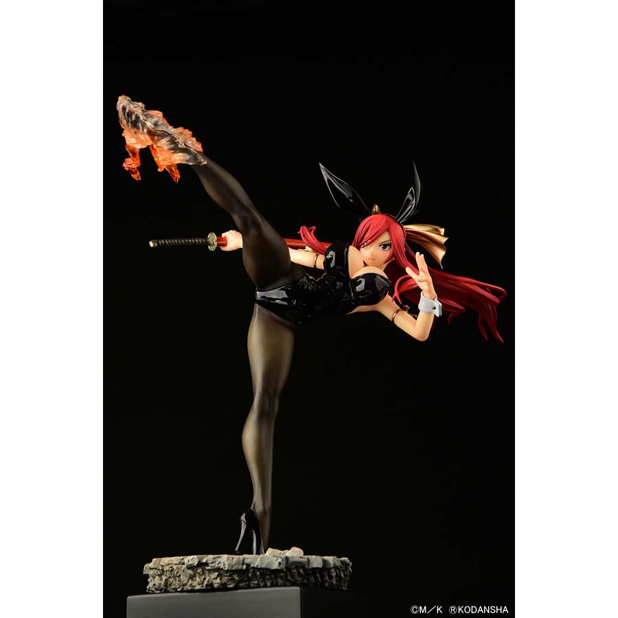 (PO) Fairy Tail Erza Scarlet High Kick Ver. Black Bunny Image_29