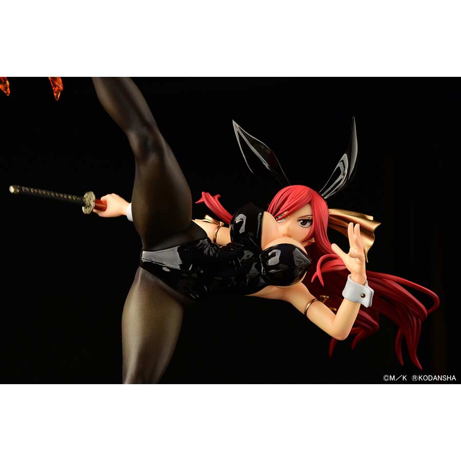 (PO) Fairy Tail Erza Scarlet High Kick Ver. Black Bunny Image_30