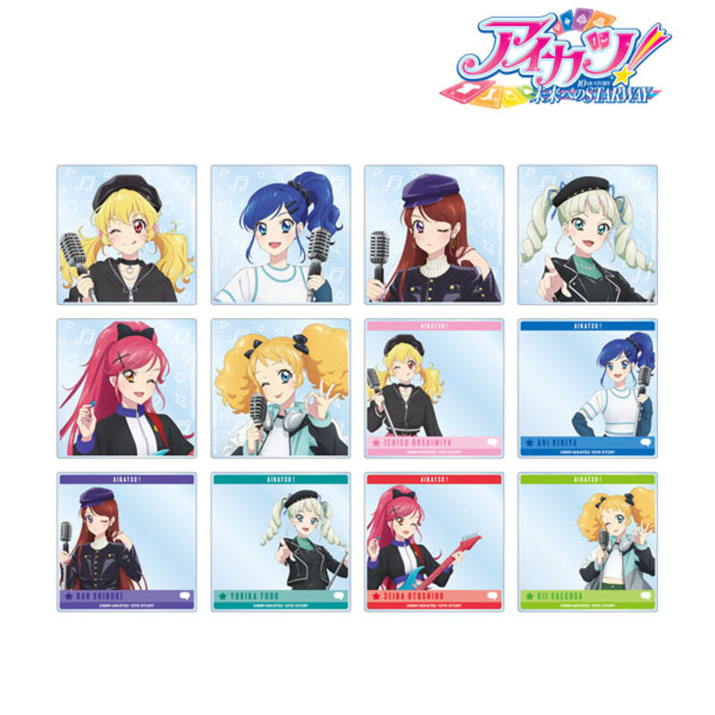 (PO) Aikatsu! 10th Story -Starway to the Future- Original Illustration Casual Rock Ver. Trading Acrylic Photo [BOX] Image_1