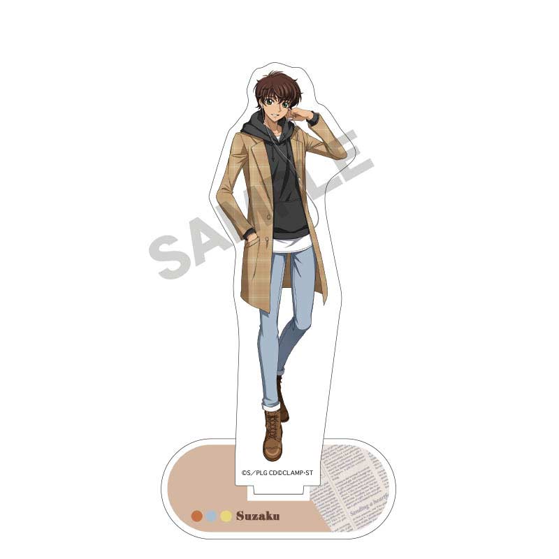 Code Geass Lelouch of the Rebellion Acrylic Stand Suzaku Casual Outfit