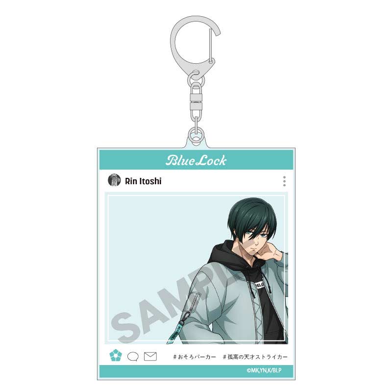 Blue Lock SNS Style Acrylic Key Chain Hoodie - Itoshi Rin