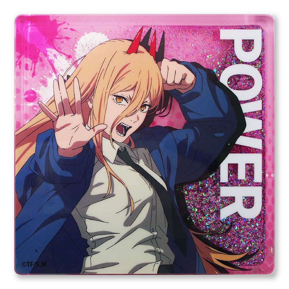 Chainsaw Man Glitter Acrylic Block - Power