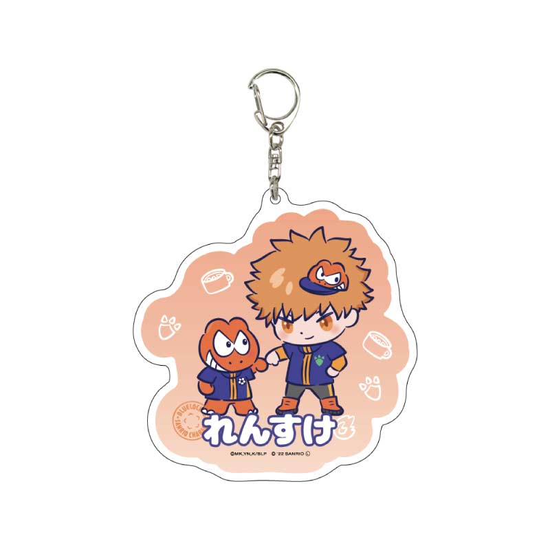 Deka Acrylic Key Chain Blue Lock x Sanrio Characters 03 Kunigami Rensuke x We Are Dinosaurs! (Mini Character Illustration)
